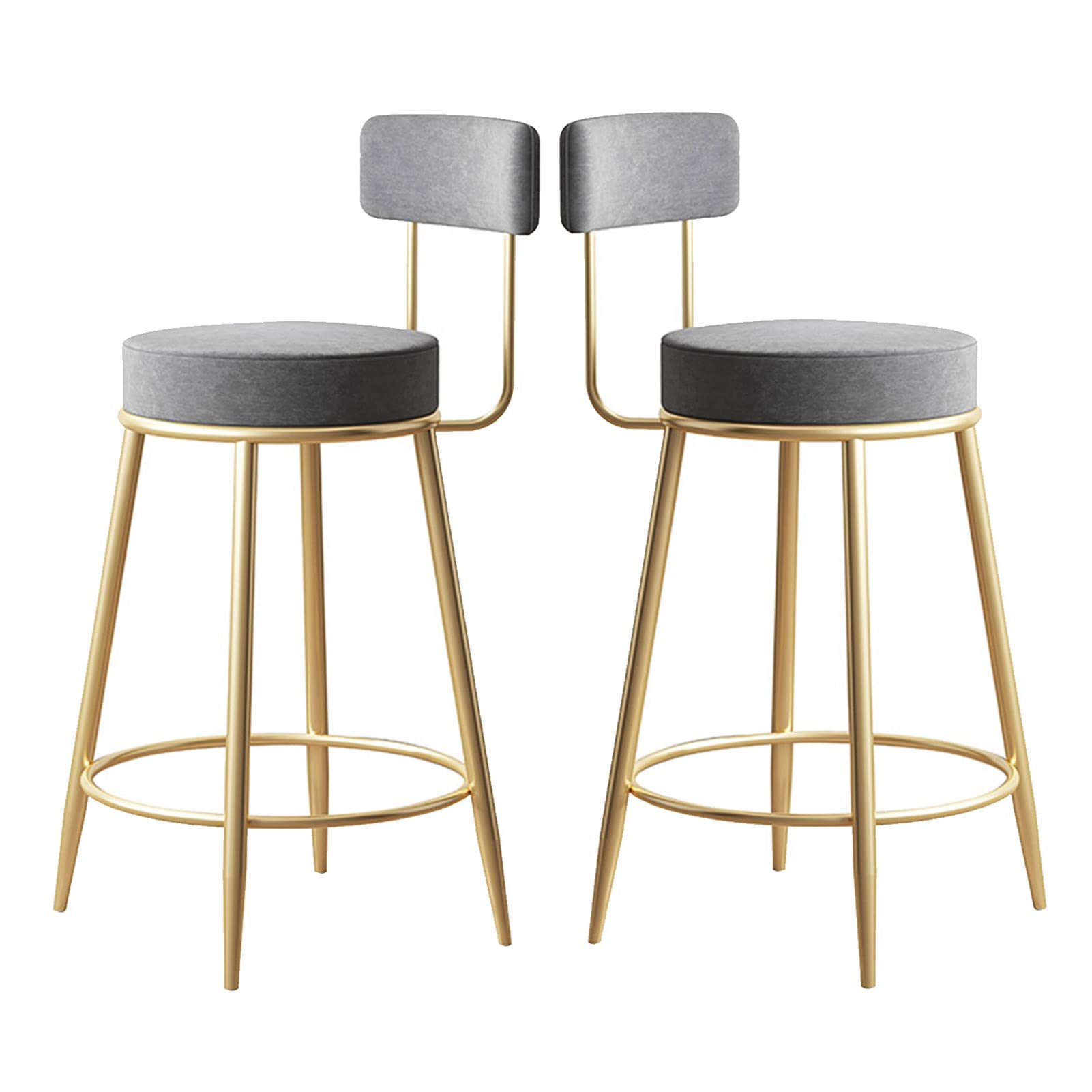 Chaises hautes îlot cuisine lot de 2 confortables rembourrées contre le mal de dos
