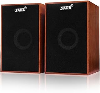 Yaazero A V-160 USB Wired Wooden Combination Speakers Computer Speakers Bass Stereo Music Player Subwoofer Sound Box r Desktop Laptop Notebook Tablet PC Smart Phone