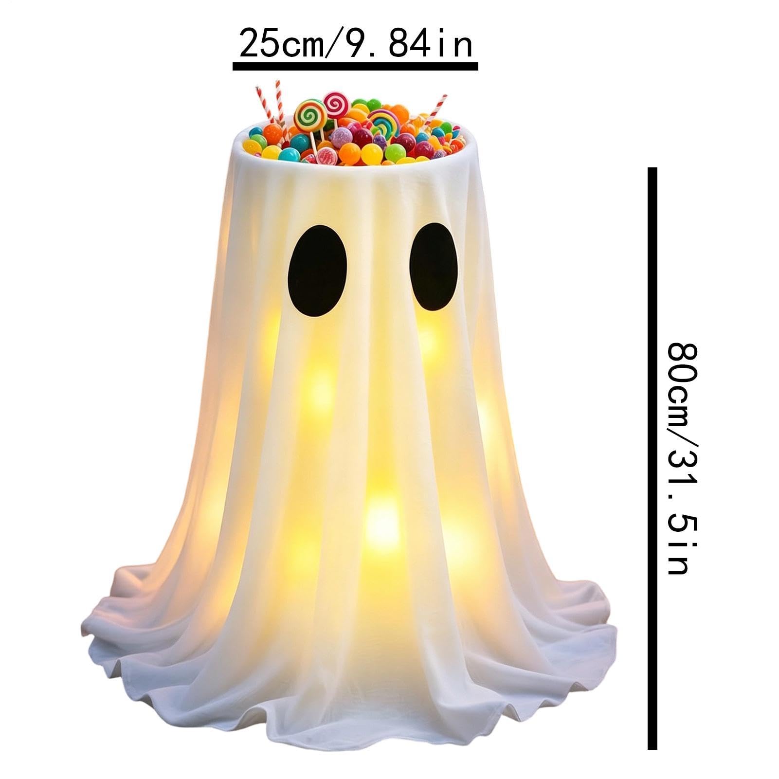 Decorazioni Fantasma Halloween da Esterno Decorazione da Terra a LED con 8