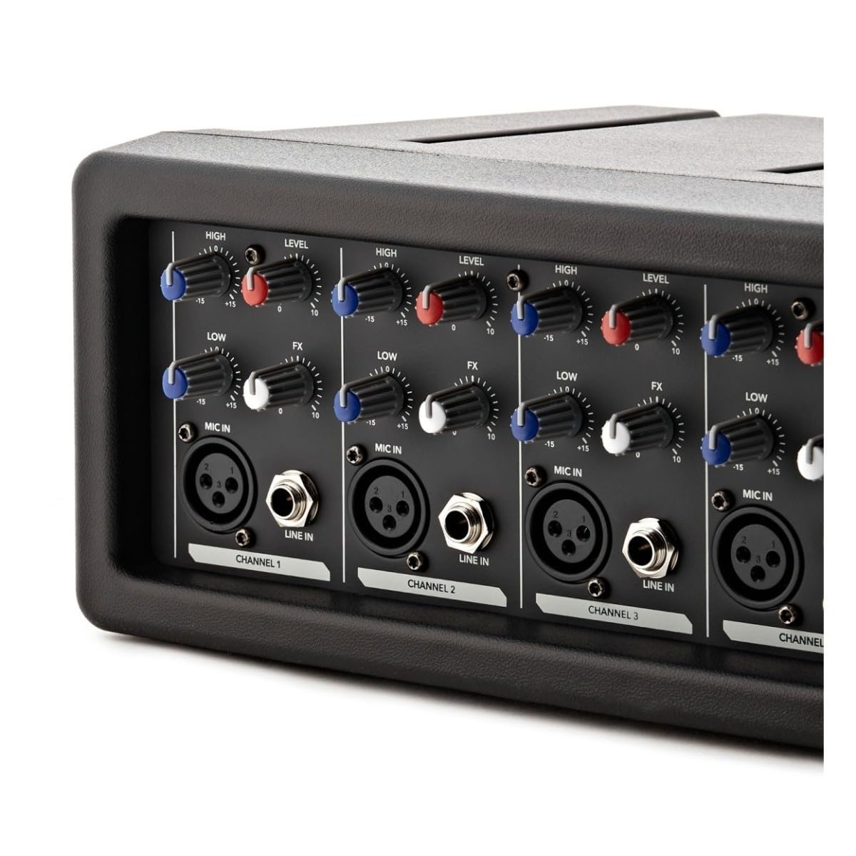 Ampli mélangeur de sonorisation 4 canaux SubZero avec lecteur multimédia Bluetooth | 175W en crête, delay FX et égaliseur 2 bandes par canal, lecture USB/SD/Bluetooth, entrée/sortie ligne RCA