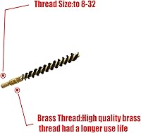 Vista 4 de . 22 Cal Bore Nylon Pistola Cepillo de limpieza para pistola de rifle de 22lr Limpieza de pistolas (6 piezas)