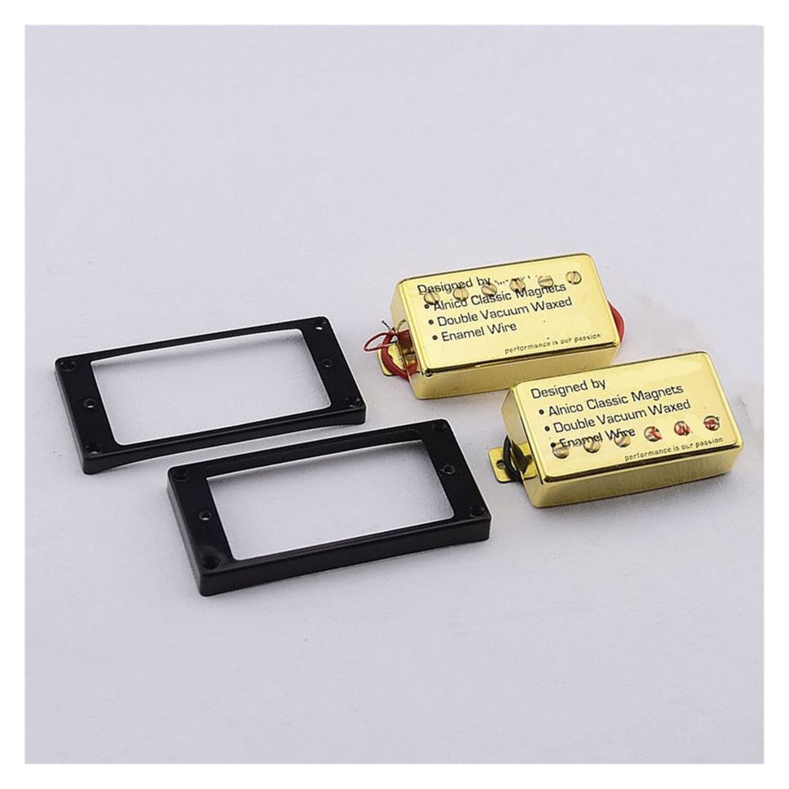 1 Juego para Guitarra Eléctrica For Epi Alnico Humbucker Pickup Cubierta De Níquel O Oro Juego de Pastillas de Guitarra electrica (Color : 08)