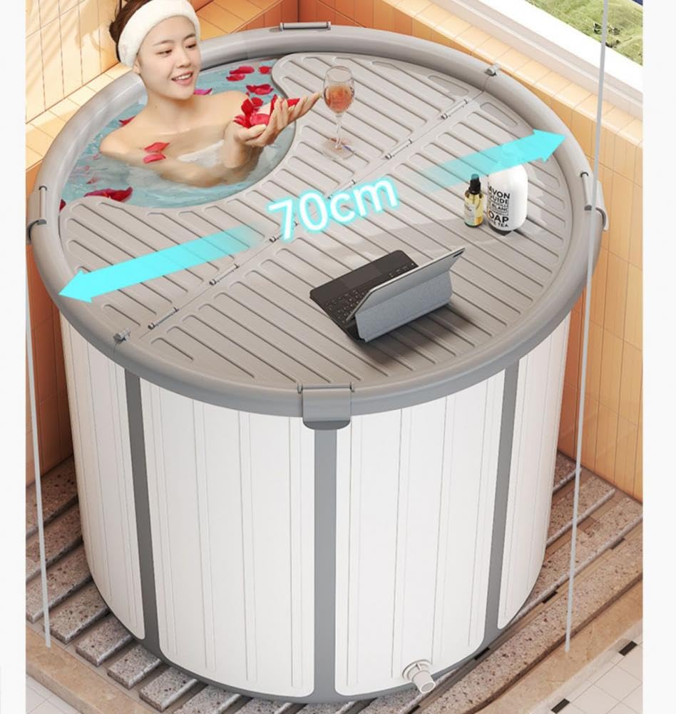 Amazon.co.jp: [Pugrwei] ポータブル浴槽 折り畳み浴槽 ポータブル