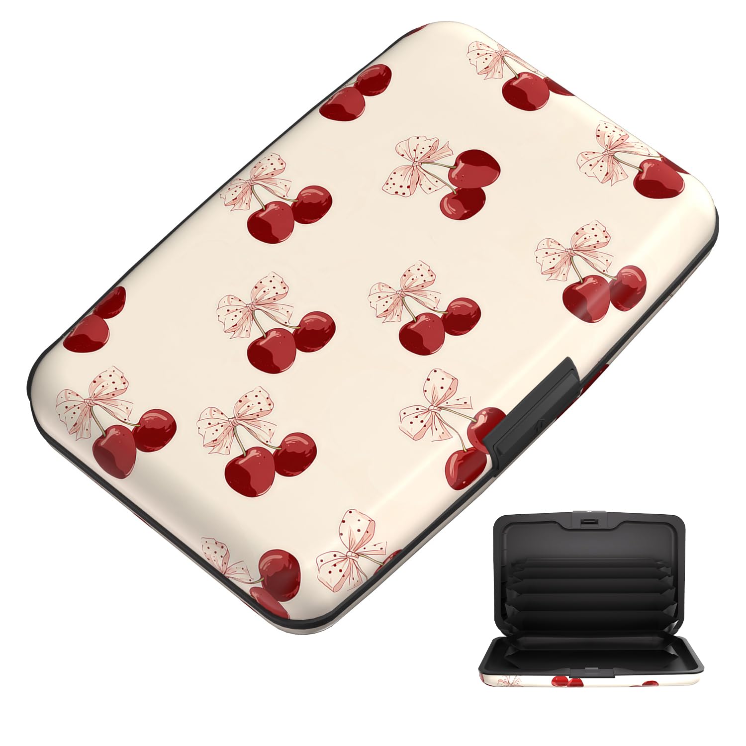 WOCOCN Slim Plastic Credit Card Holder, RFID Hard Shell Card Case Wallet