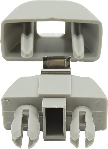 Miniatura 4 de HiSport Soporte de gancho para visera solar interior compatible con Audi A6 C6 repuesto para VW Passat B7 Polo, 2 unidades