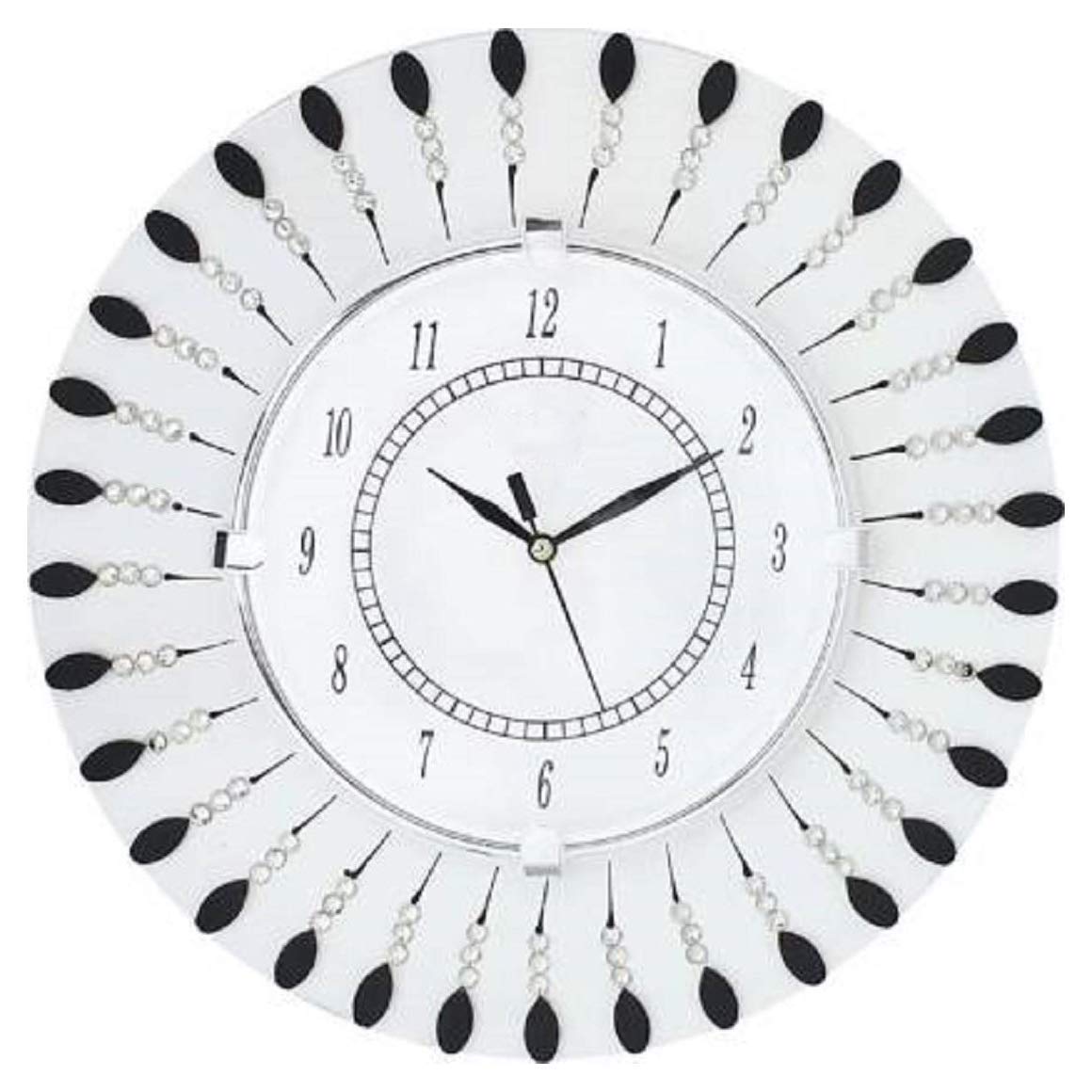 Wooden Peacock Theme Wall Clock Round Quartz Analog Decorative Antique Clock for Home Decoration-image-29