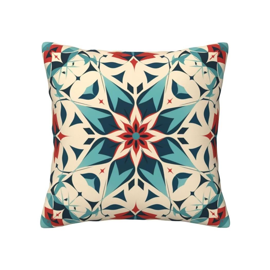 Aksamitna poszewka na poduszkę 80x80 cm Zestaw 4 poszewek na poduszki zielona turkusowa dekoracyjna kwadratowa poszewka na poduszkę geometryczne kwiaty poduszki na sofę do ławki, łóżka, krzesła