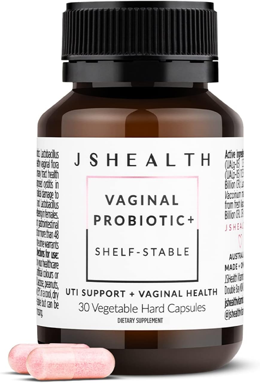 Vaginal Probiotic for Women. Shelf-Stable Probiotic for Urinary and Vaginal Health. Cranberry and Lactobacillus Strains. Nutritionist-Formulated (30 Capsules)