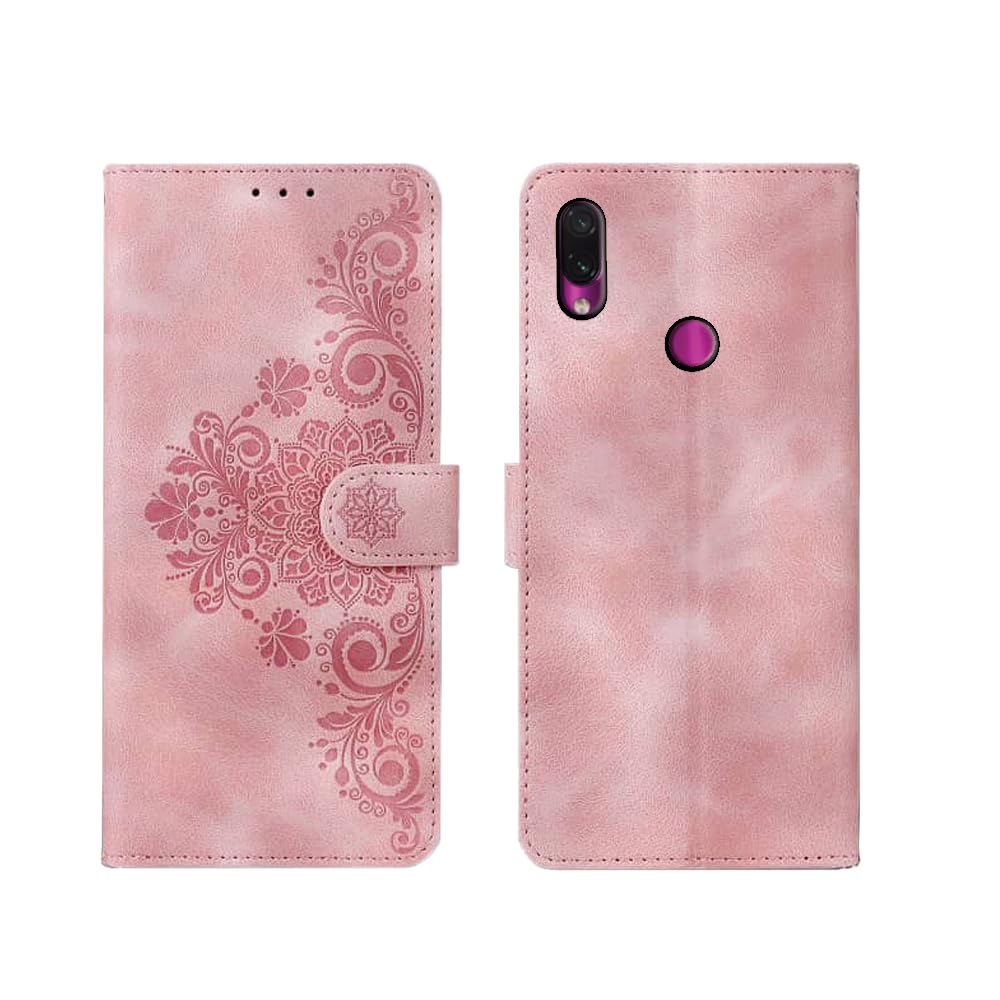 Inktree Redmi Note 7 Pro Flip Cover | Card Pockets Wallet & Stand | Flip Cover for Redmi Note 7 Pro - Floral Mandala Pink (B0CQ4YR78M) Amazon Price History, Amazon Price Tracker