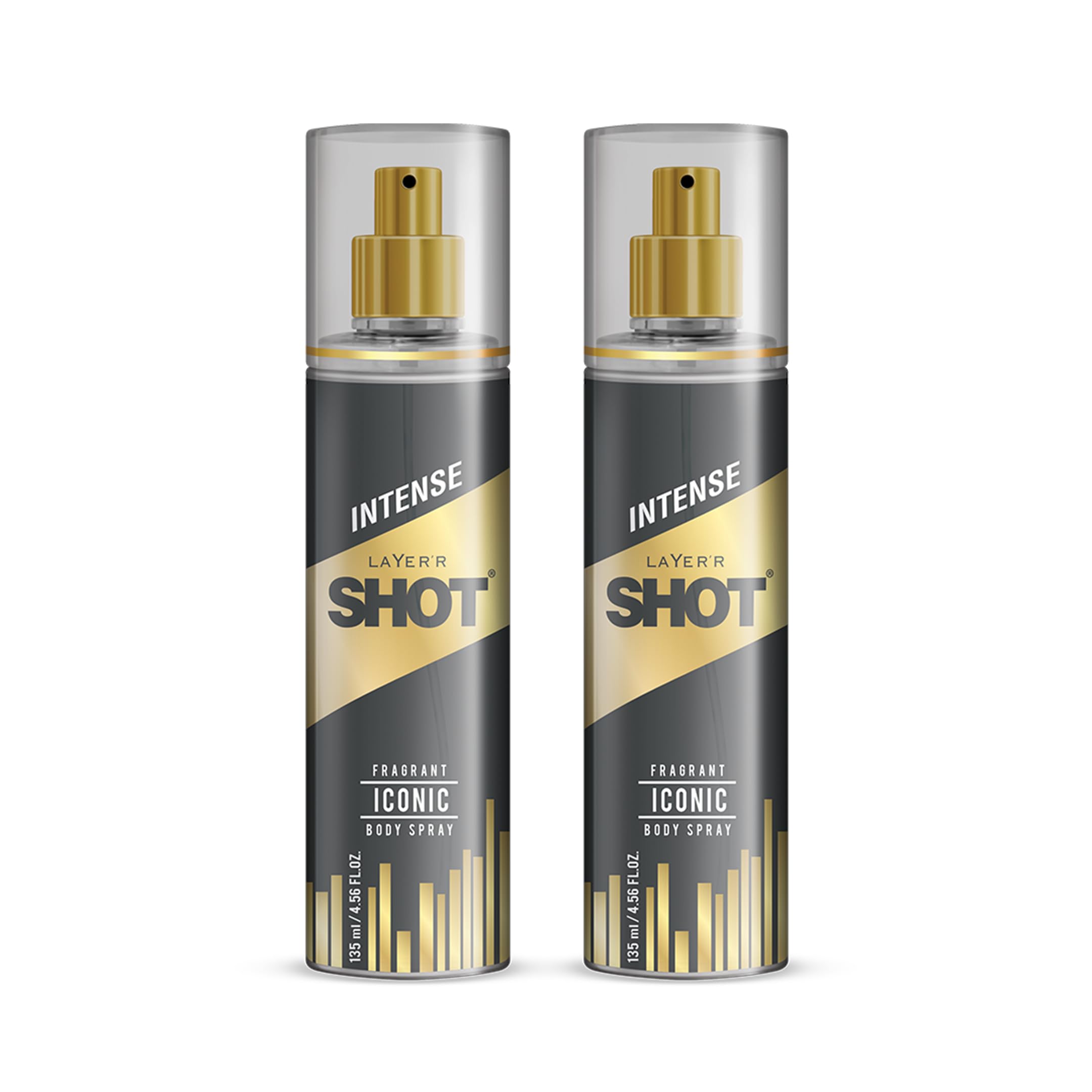 Layer'r Shot GOLD Iconic Body Spray For Men 2 x 135ml Each | Long Lasting Premium Fragrance With Spicy & Citrus Notes | Perfect For Body & Clothes | Ideal For Daily Use | Gift For Men-image-10