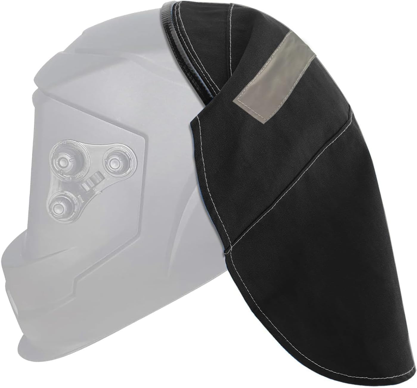 Welding Hood Cover-Welding Hood Accessories with Reflective Strip-Extended Cover with Press Fit Seal for Head and Neck Protection