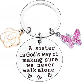 Girlfriend Keychain Funny Birthday Gift Long Distance Friendship Gift Female Friend Gifts Cute Christmas Gift