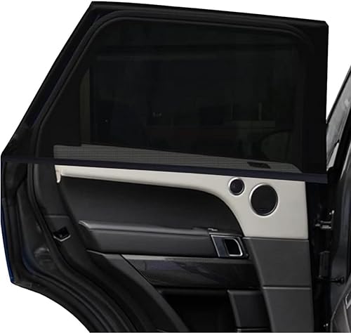 Paquete de 2 cubiertas de malla para ventana de automóvil de 34 a 43 pulgadas, pantalla de ventana lateral para automóvil, para camping, dormir