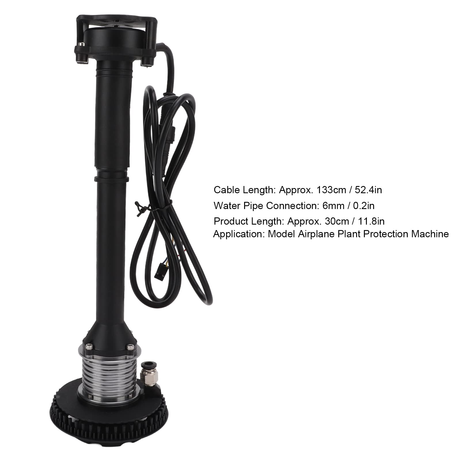 Srliya Buse Centrifuge Agricole pour Drone, Rayon de Pulvérisation Plus Grand pour la Protection des Plantes, 1 unité Noire