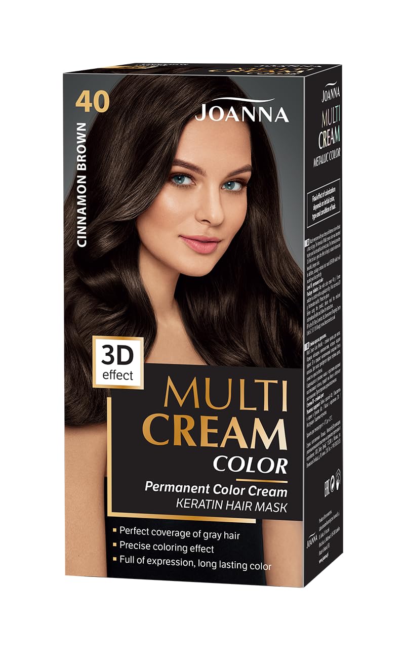 Multi Cream Permanent Intensive Hair Color Dye Care (40 - CINNAMON BROWN)