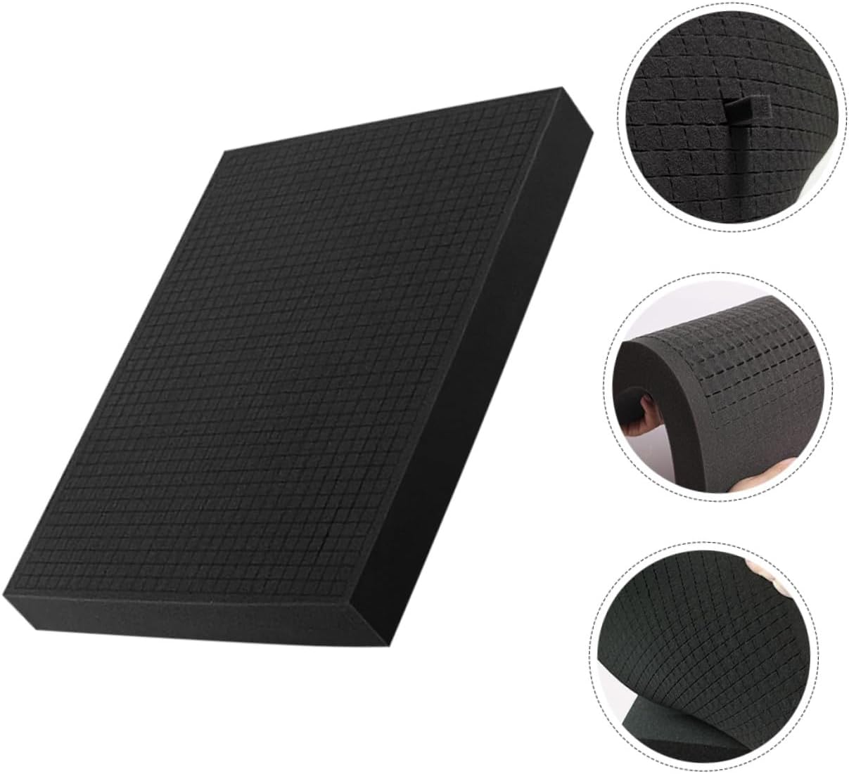 2pcs Black Foam Padding Inserts 405x305x50mm Pearl Cotton Foam Sheets Tool Box Liner for Packaging and Shipping Supplies