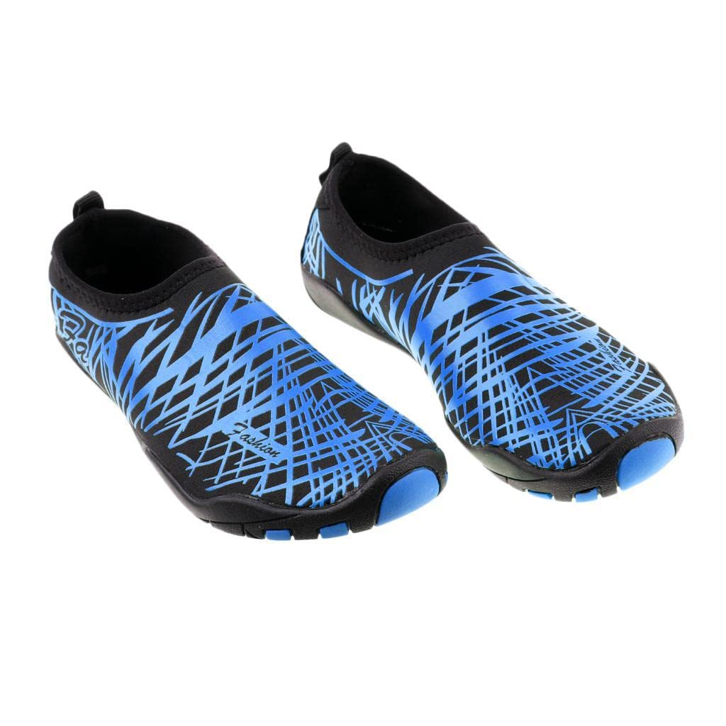 JAZZY PEARLS® Water Shoes Socks Yoga Exercise Pool Beach Swim Slip On Surf Blue 43-44|Sporting Goods|Water Sports|Fins, Footwear & Gloves|Boots, Booties| 1 Pair Swim Shoes