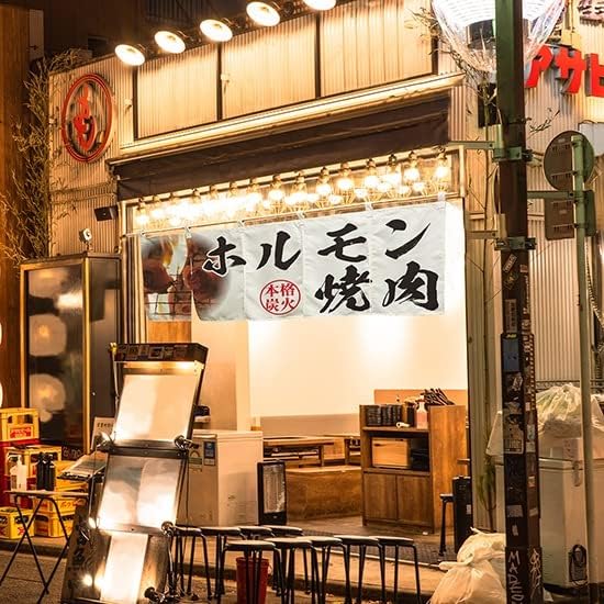 のれん ホルモン焼肉（白） NR-11 (受注生産) [並行輸入品]