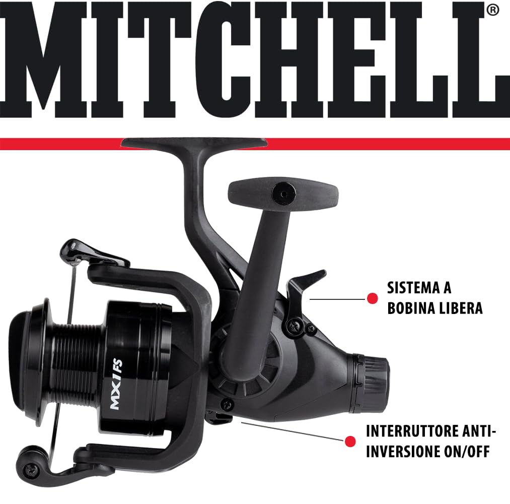 Mitchell MX1 FS - Mulinello a ruota libera Baitrunner