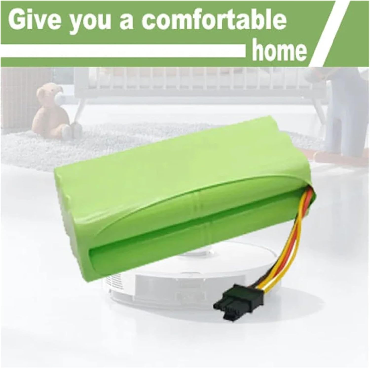 2500mAh Robot Battery 14.4V，Compatible for Ursus Trotter UT-EXCELLENZA，Robotica Vacuum Cleaner Replacement Battery Pack(1 PCS Battery)