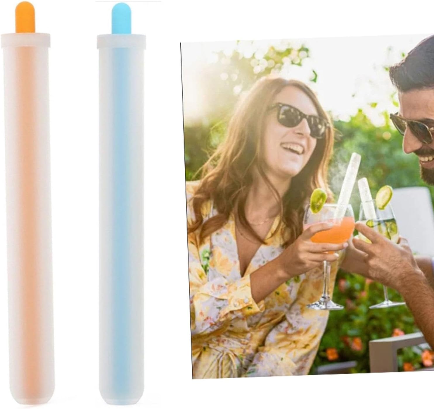 Silicone Ice Straw Mold Reusable Drinking Straw Milkshakes Ice Straw Maker Tool For Beverage Milk Teas Straw