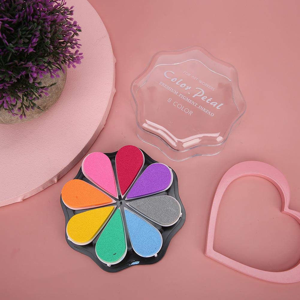 24 Farben Stempelkissen Set Mit 16 Bildkarten - Abwaschbar & Kindersicher Für Kreative Stempel-Projekte