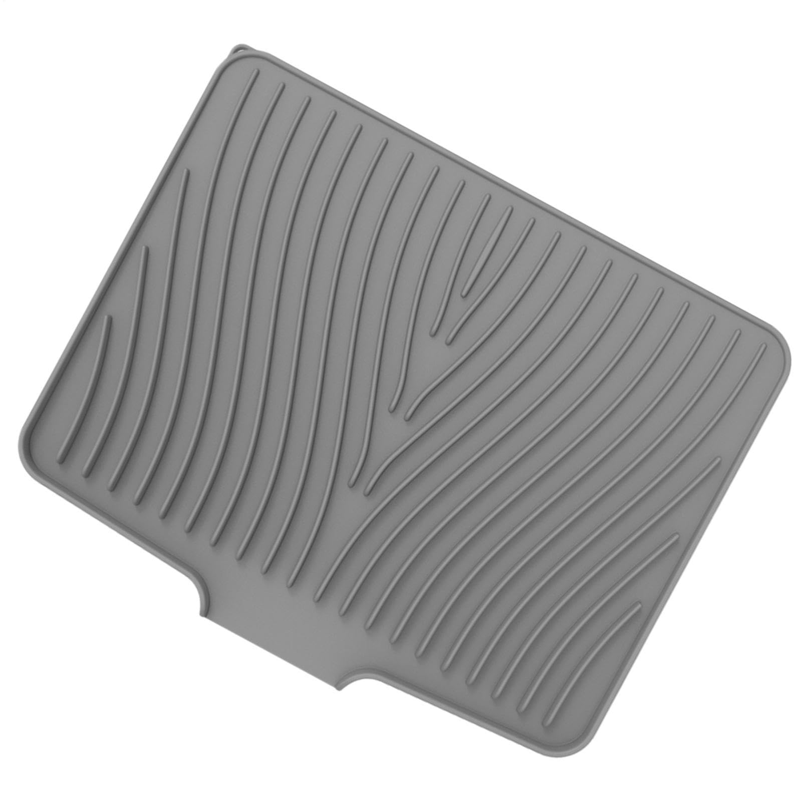 Colchoneta de secado de platos de cocina de 40x33cm de tamaño compacto antideslizante