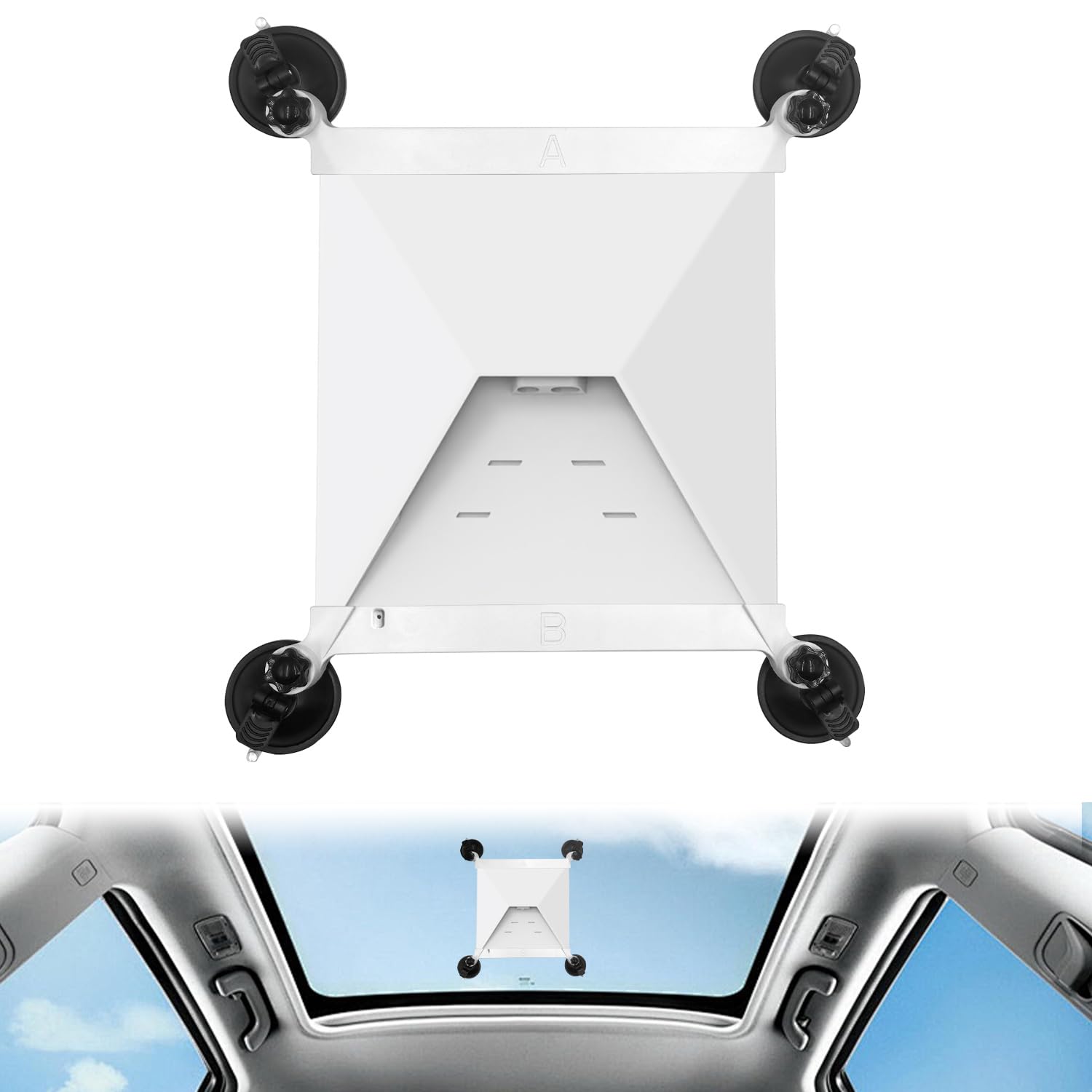 Starlink Mini Mount for Car,Starlink Mini Suction Cup Mount,Powerful Suction Cups are Road Trip Tested for RVs, Boats, Airplanes and More