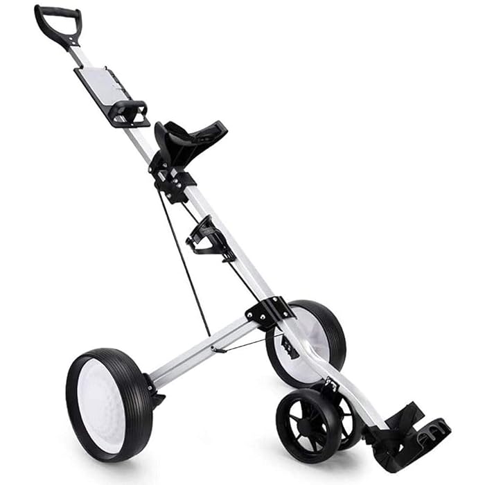 Buy "N/A" 4 Wheel Push Golf Trolley Foldable 4 Wheel Folding Push/Pull