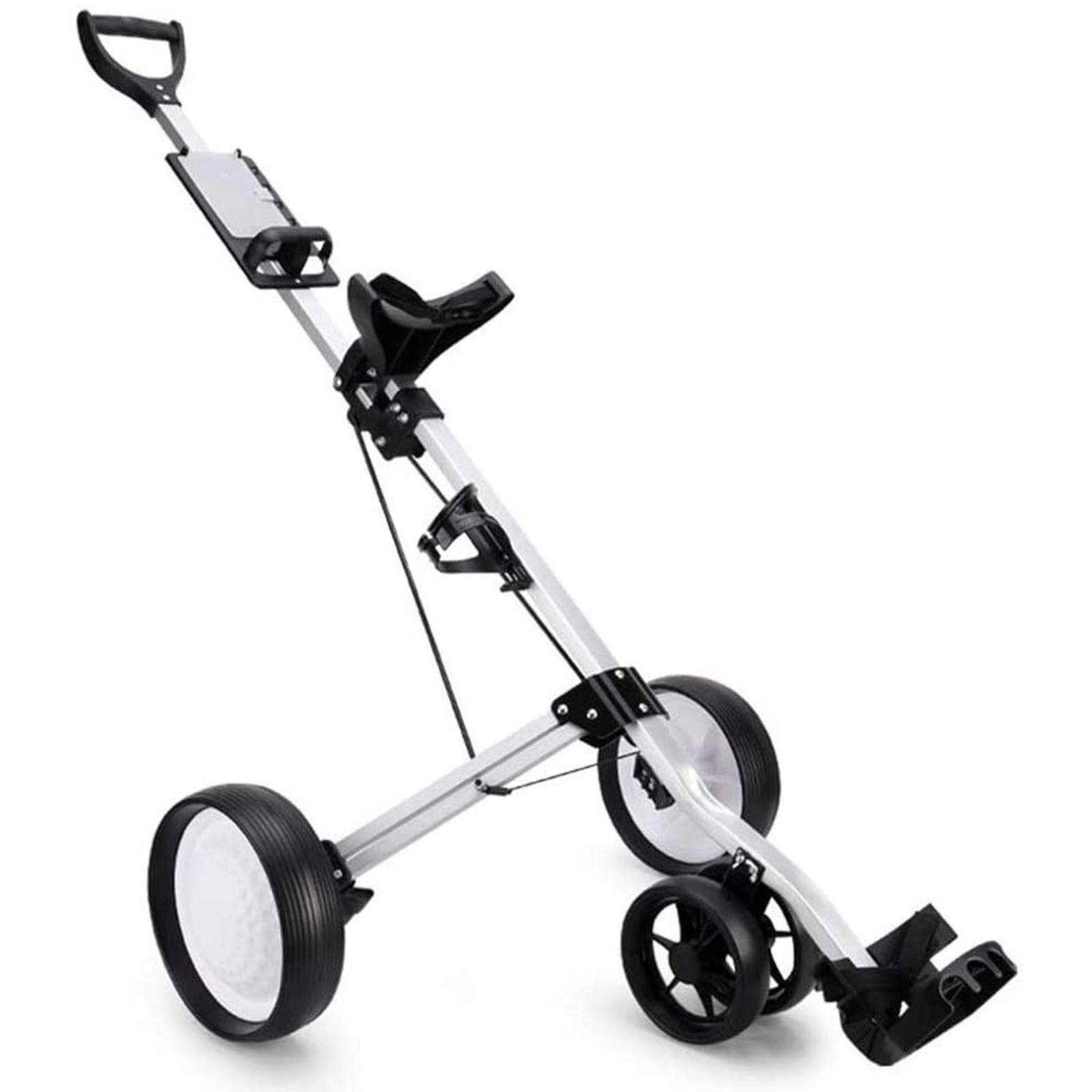 Buy "N/A" 4 Wheel Push Golf Trolley Foldable 4 Wheel Folding Push/Pull