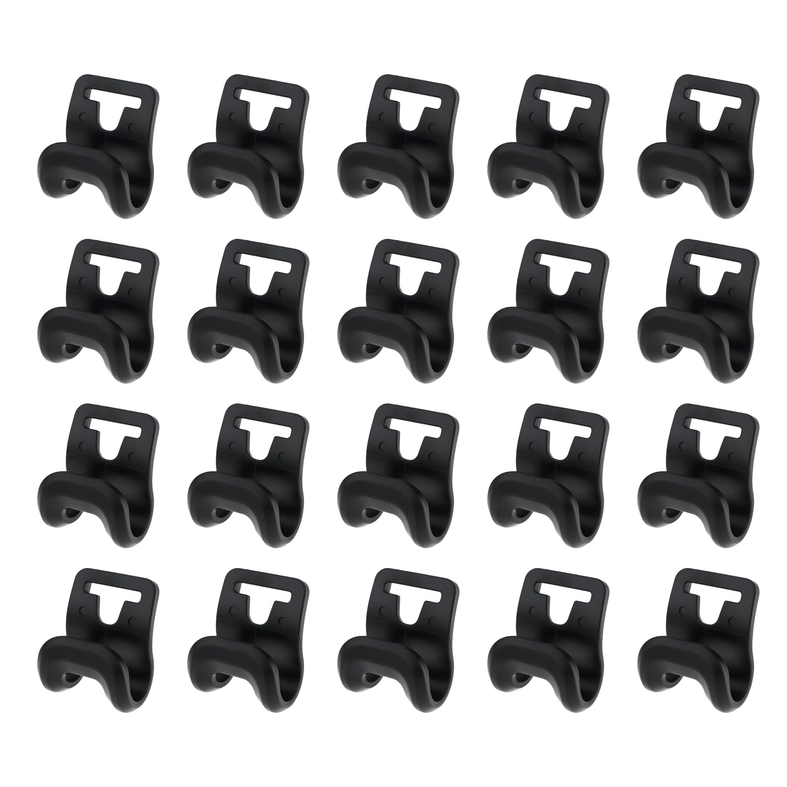 SG Store 20Pcs Tent Pole Clips Tent Hooks 9.5x12x7mm for Camping Picnic Mat Fixed