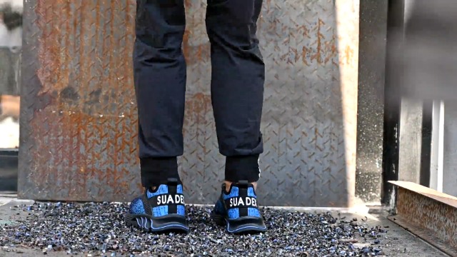 SUADEX Herren Arbeitsschuhe Sicherheitsschuhe Stahlkappe Atmunsagtive Stiefel