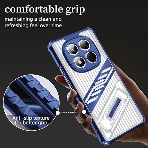 Asuwish Capa de celular para Xiaomi Redmi Note 14 Pro 5G/14Pro 4G/Note14 Pro Plus/Poco X7 Capa de celular com protetor de tela de vidro temperado e suporte rígido à prova de choque acessórios 14Pro+