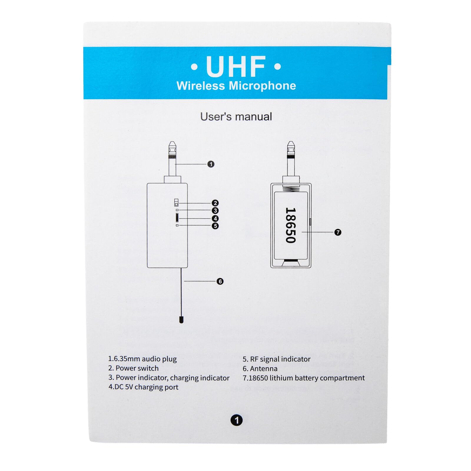 microfono karaoke, microfono senza fili, 25 canali, chip DSP LED, per karaoke, cantare, feste, matrimoni, discorso