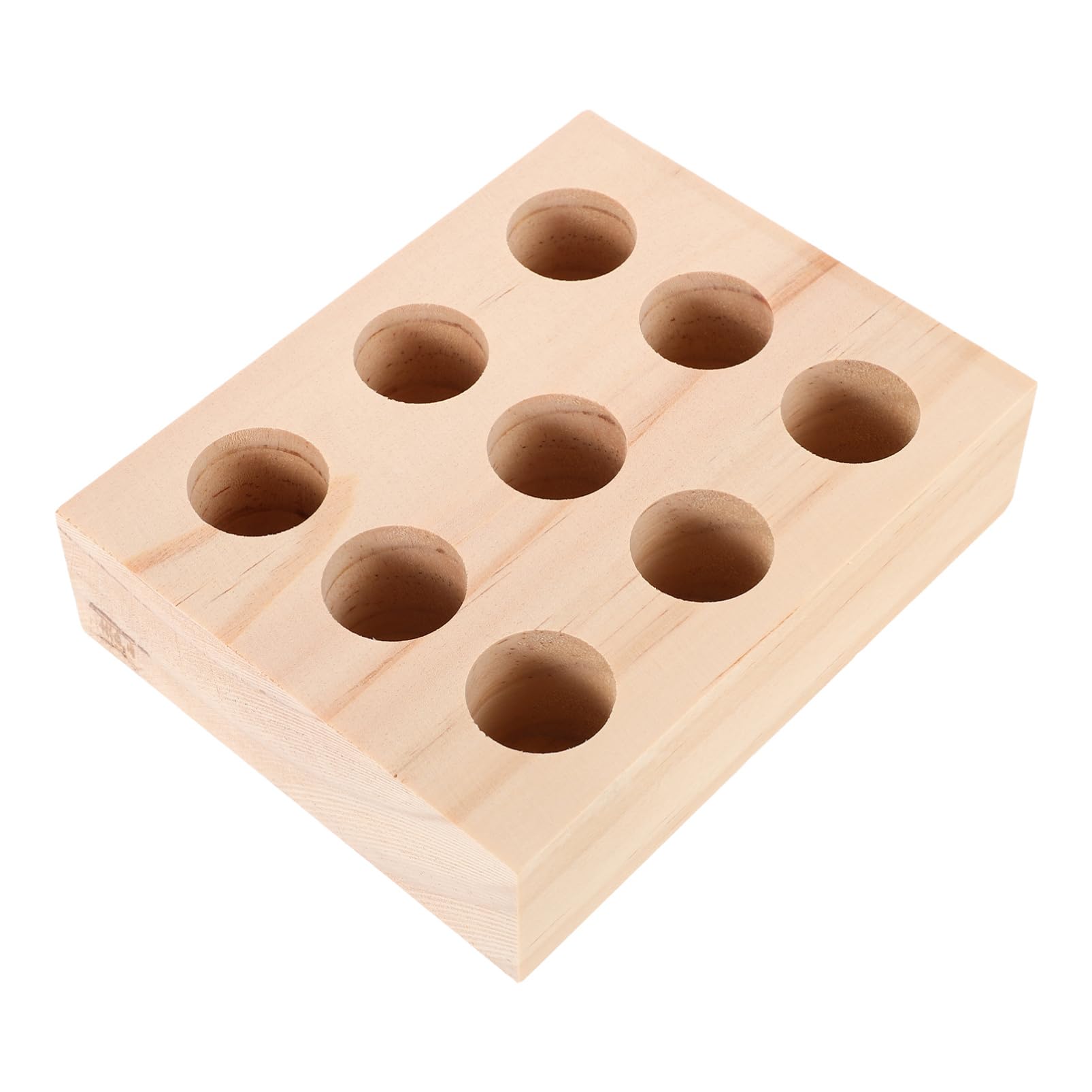 Abaodam DIY Insect Specimen Holder 9 Pin Slots Wooden Base Insect Display Case Butterfly Mounting Board