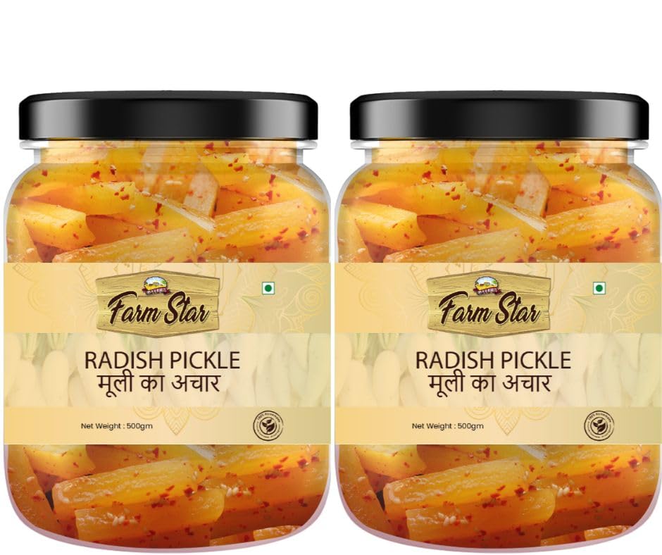 Farm Star 1 Kg-Combo Pack-2 In 1- Radish Pickle(Mooli Ka Achar)-500Gm Each (B0CDRZQGL4) Amazon Price History, Amazon Price Tracker