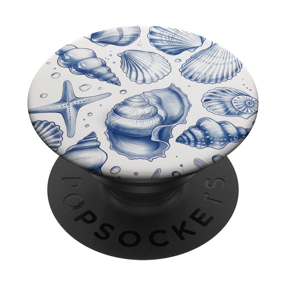 Seashell Summer Coastal Aesthetic Ocean PopSockets Adhesive PopGrip
