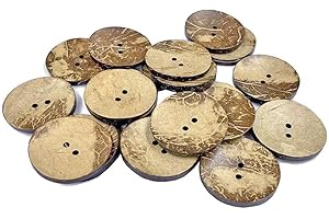 AMORNPHAN 1.5 Inch Wooden Buttons: Elevate Your Craftsmanship