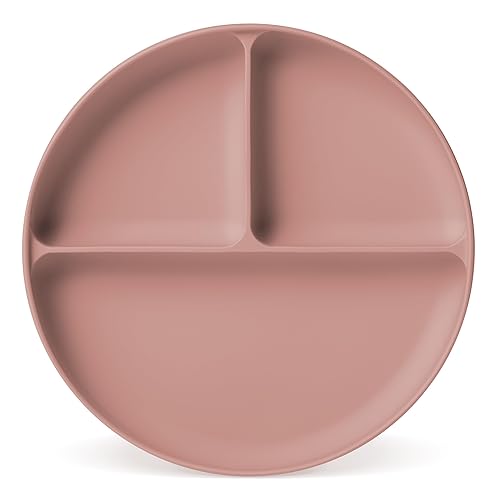 Miniatura 7 de Simple Modern Plato de silicona para bebés y niños pequeños  Platos divididos y aptos para microondas para niños  Colección Parker  Trenes