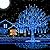 Aukora Christmas Lights Outdoor Meteor Shower Lights 12 inch 8Tubes 192LED UL Certified Falling Rain Drop Snow Icicle String Light for Xmas Tree Christmas Decorations Party Wedding Holiday Yard Blue