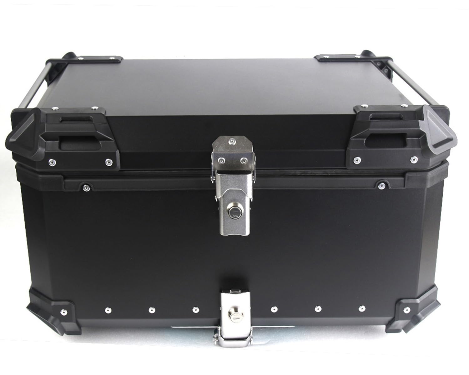 Valise Moto 65L Aluminium Top Case Universel - Rangement Étanche Casque et Bagages