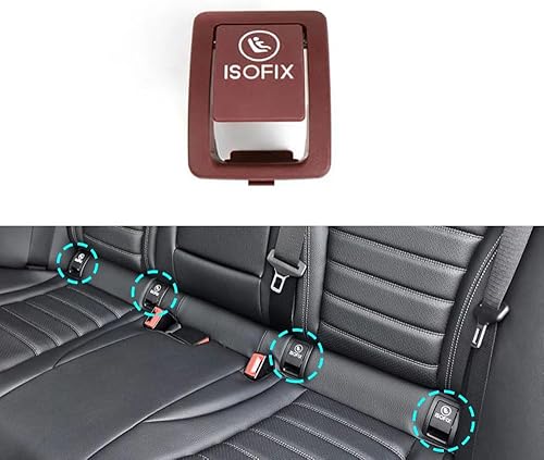 Para Mercedes W205 Coche Trasero Niño ISOFIX Interruptor Asiento Cubierta de Seguridad Para Benz Clase C W205 C300 C350 C200 C180 2015-2021