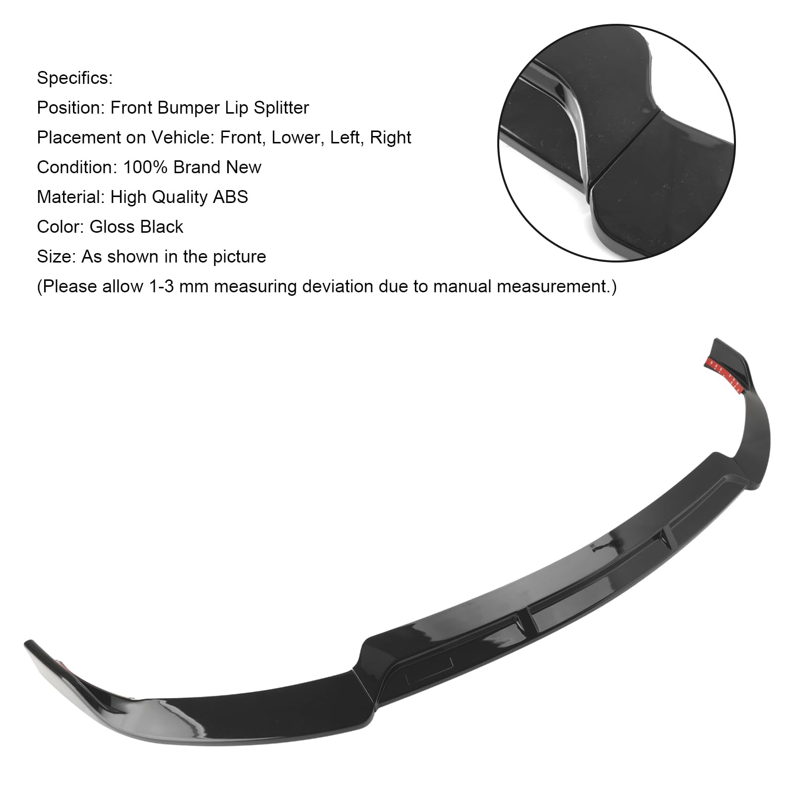 Front Splitter Lip Fit für Mercedes Fit für Benz C-Class W205 C205 2019-2021 Brabus Style