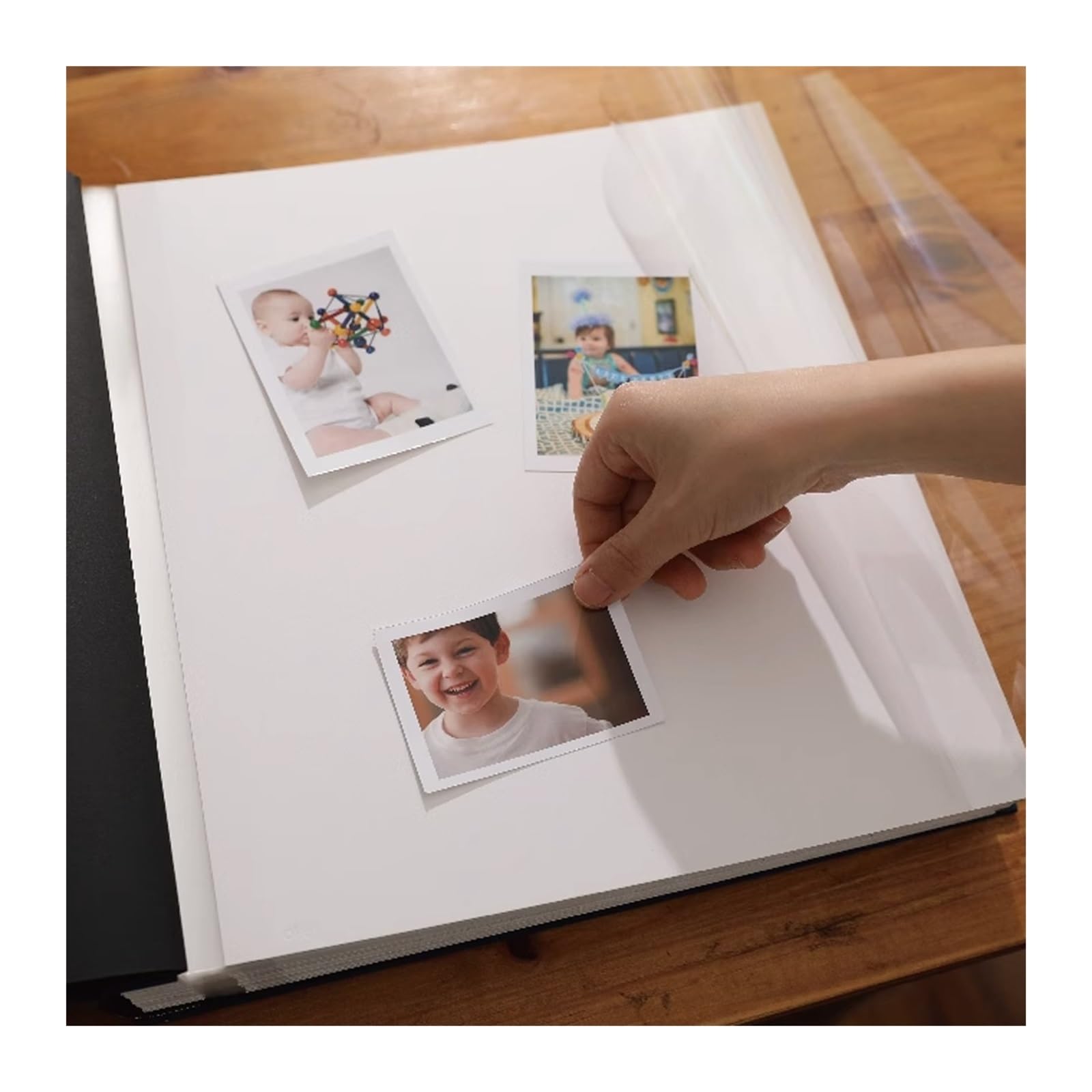 GLigeT Álbum de Fotos Álbum Libro álbum conmemorativo DIY bebé Crecimiento Pasta versión Familiar de fotolibros Hechos a Mano de Gran Capacidad Album Fotos (Color : 03, Size : 20 Black Cards)