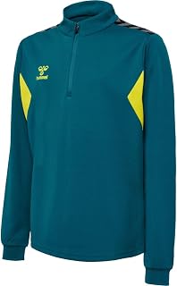 hummel hmlAUTHENTIC Half Zip Sweat Kids Blue Coral/Sulphur Spring