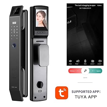 文房具 朱泥 魚紋 筆洗 匙 台付(LC981) Amazon.com: QDVOPHZA Tuya Smart Door Lock 3D Face