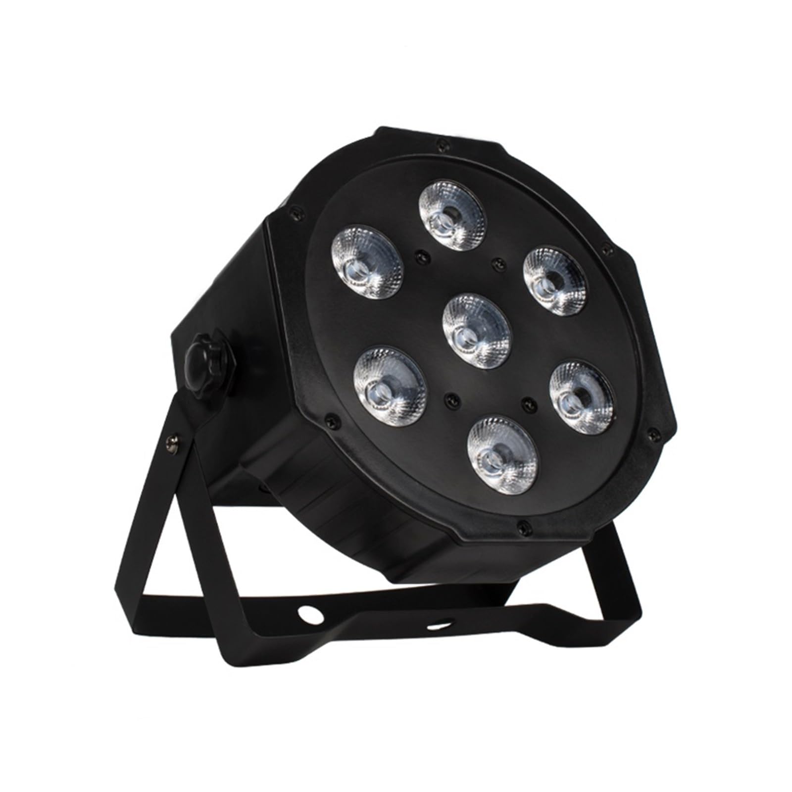 Luci da palcoscenico, LED Par 7x12W RGBW 4IN1 Illuminazione professionale for effetto palcoscenico Atmosfera di discoteca DJ Music Party Club Dance Floor