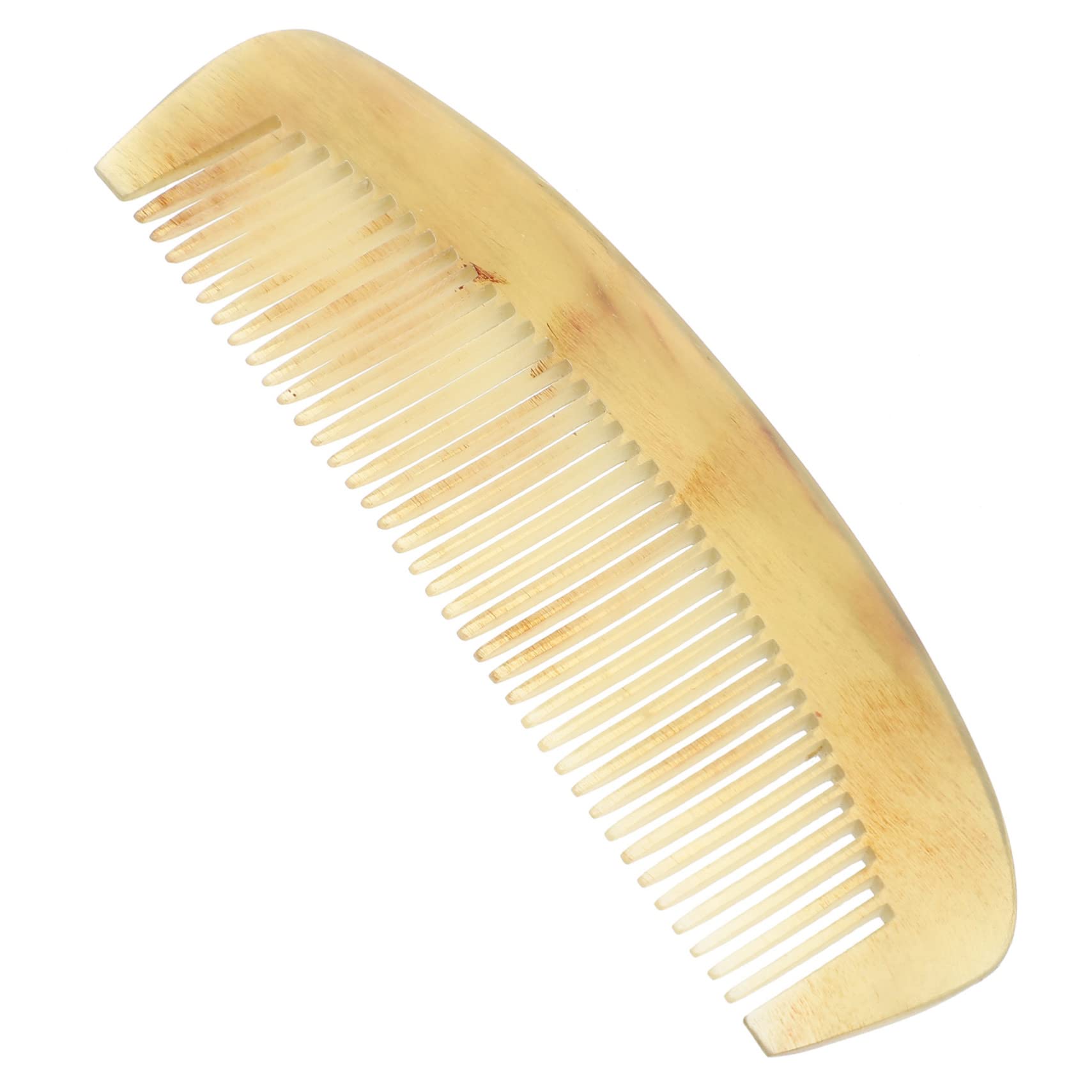 Peigne Antistatique en Corne pour Femmes, Démêlant et Lissant