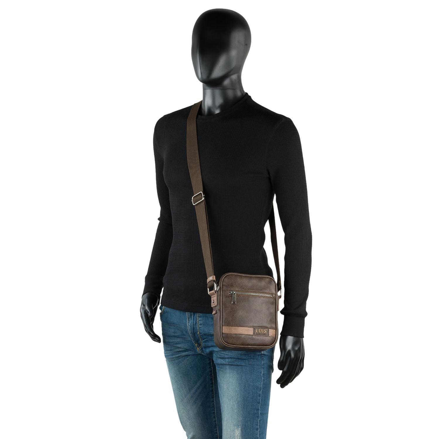 Lois - Bandoleras Hombre - Bolso Hombre Bandolera Ajustable - Bandolera Hom