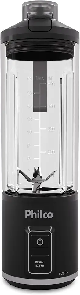 Liquidificador Portátil Philco 700ml Sem Fio 120W PLQ01A